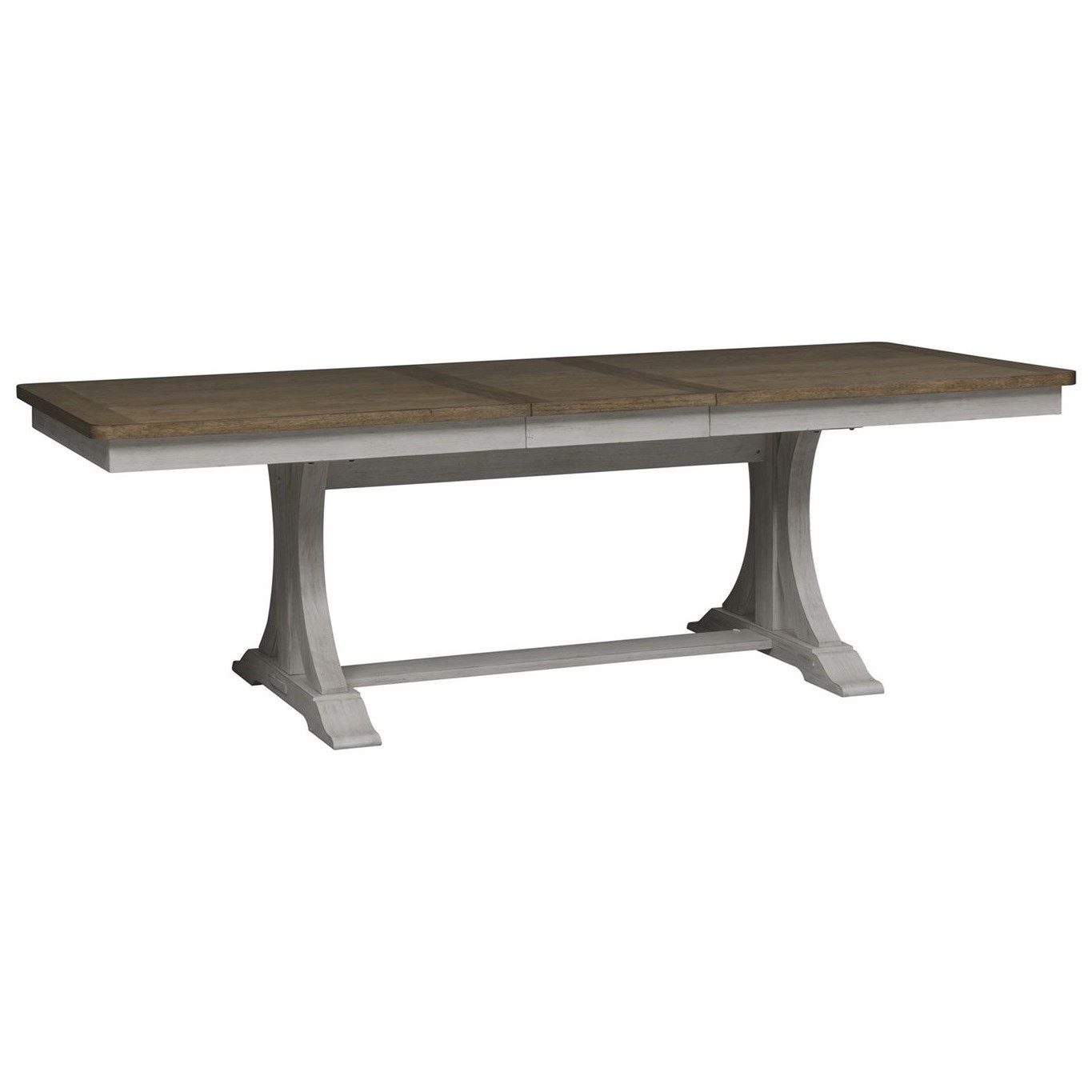 Liberty farmhouse reimagined trestle table outlet set